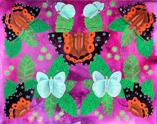 Pulelehua & Māmaki Original Painting