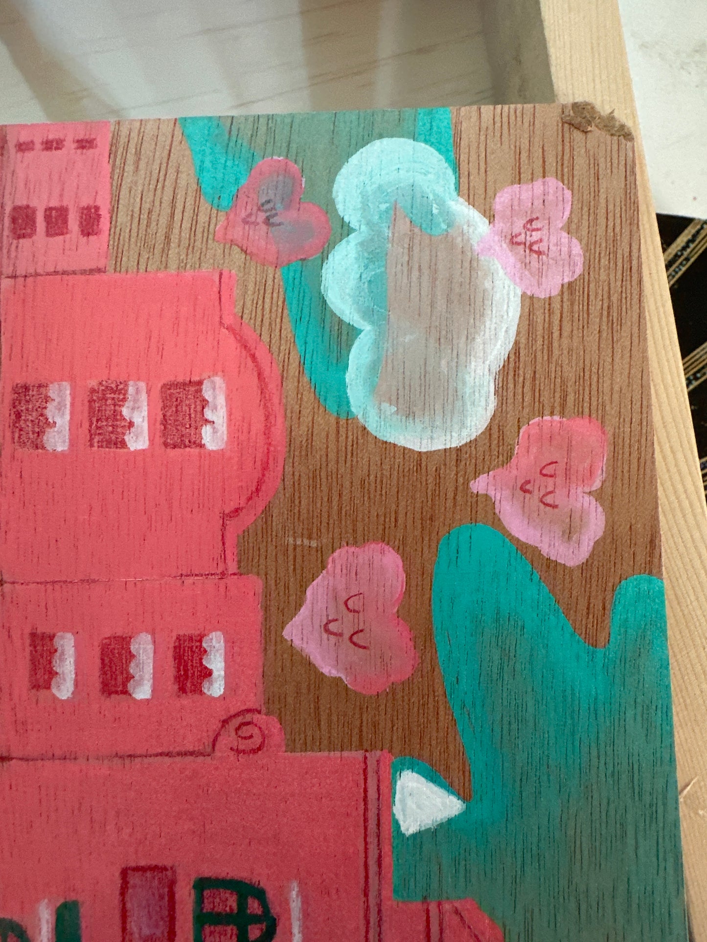 Hawaii Kawaii Series: Royal Hawaiian Hotel Original Painting