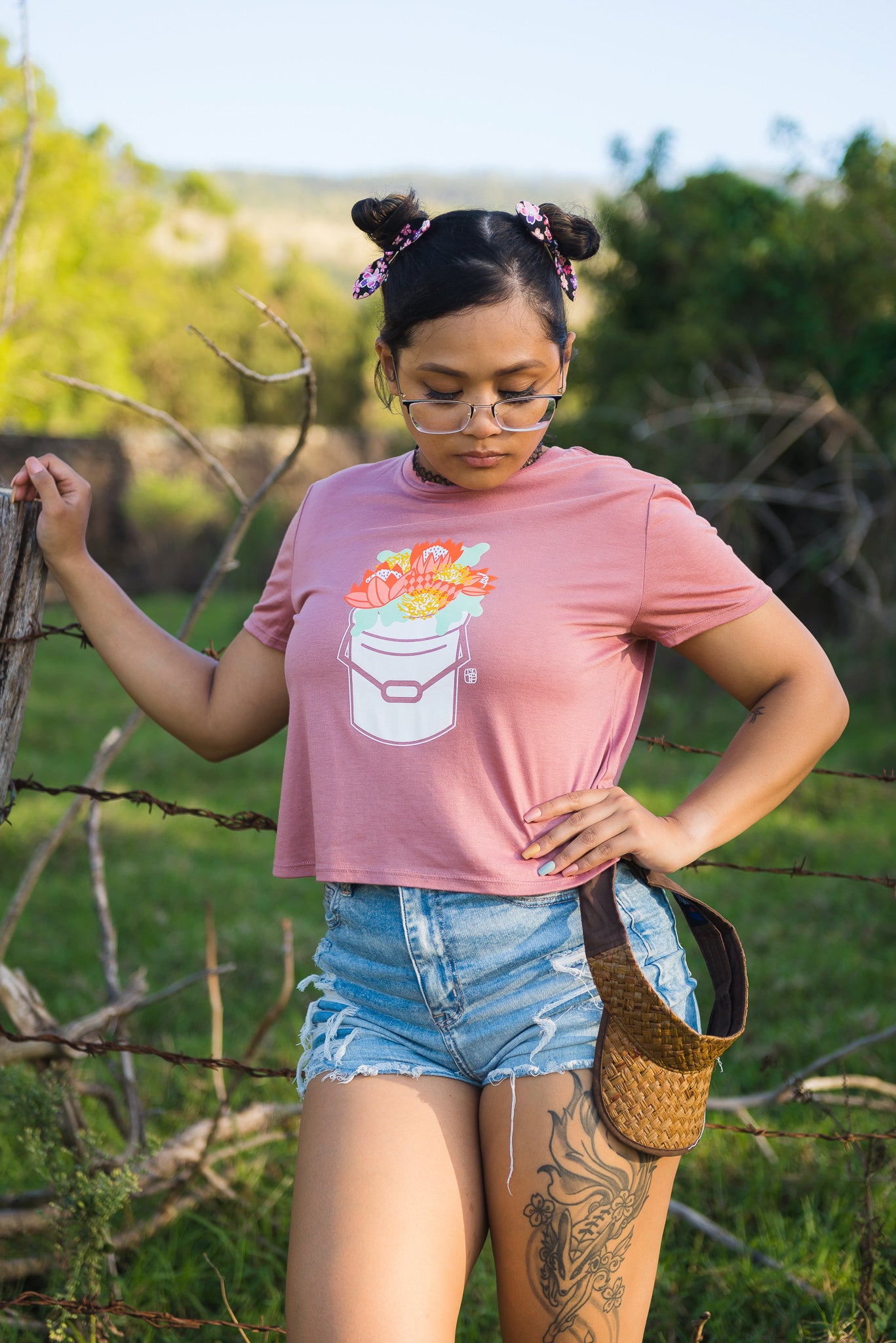 Protea Bucket Crop Tee