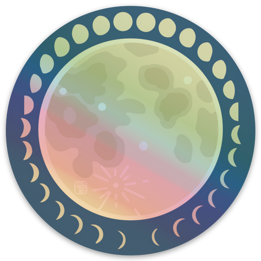 Kaulana Mahina Holographic Stickers