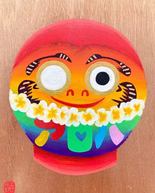 Aloha Daruma Original Painting