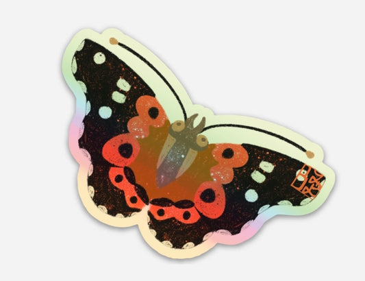 Pulelehua Kamehameha Butterfly Holographic  Stickers