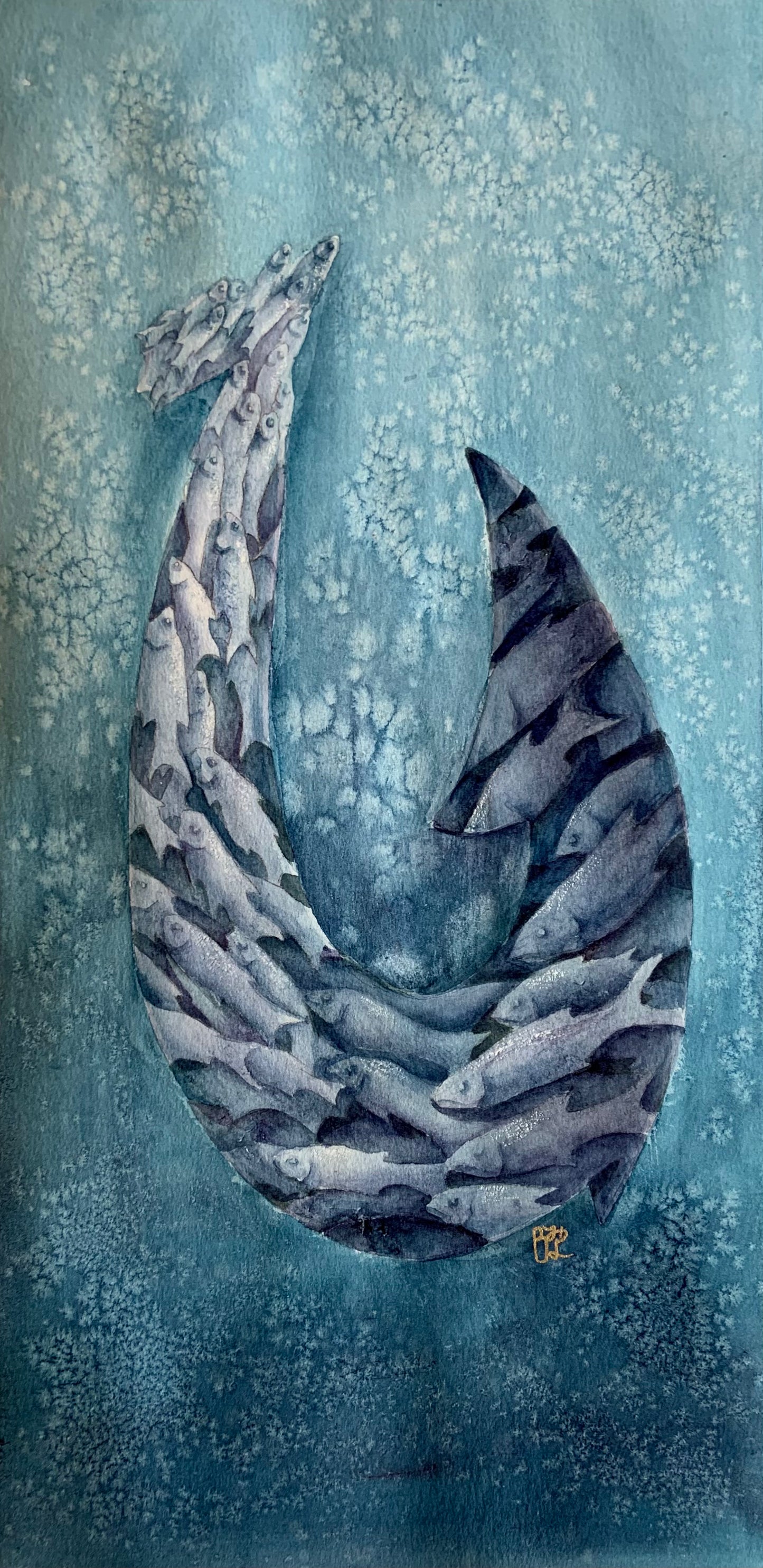 Fish Hook Original Painting