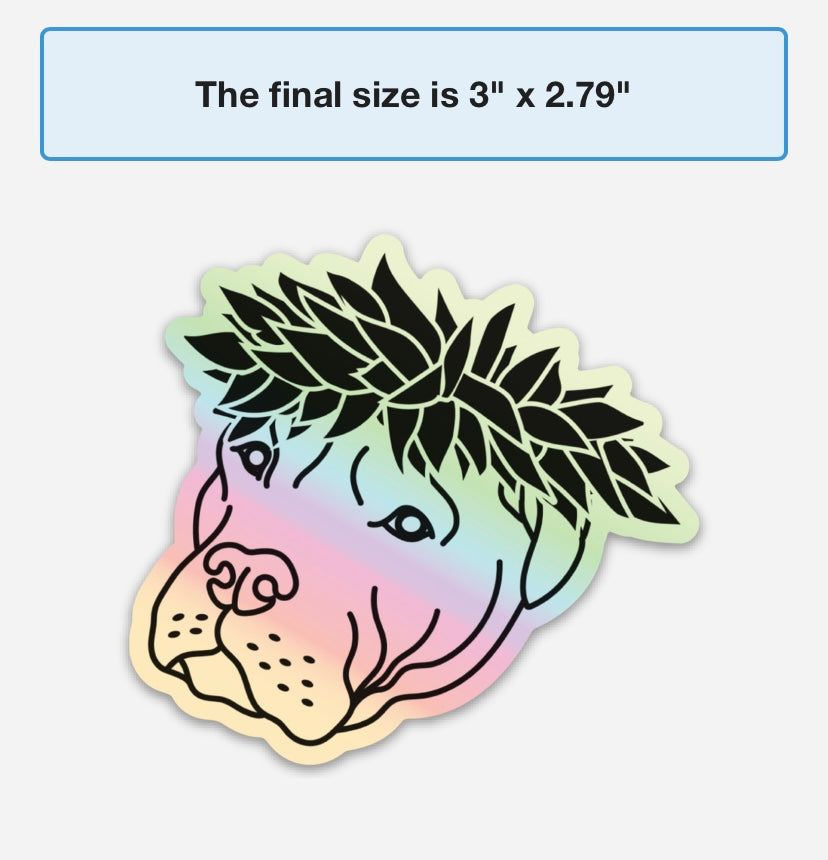 Poi Pup Stickers: Pitbull