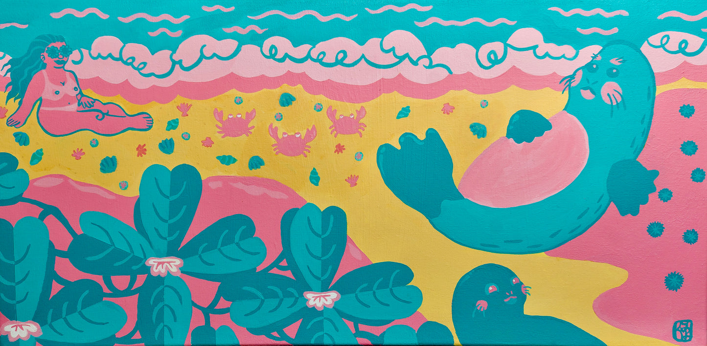 Social Distance Original Painting