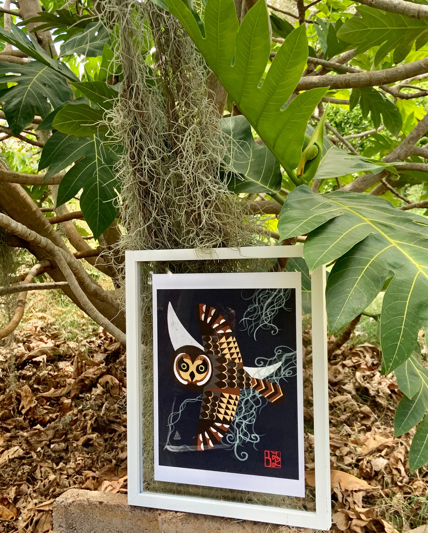 Pueo & Hinahina Print