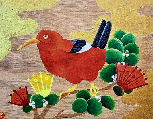 Gold Iiwi Print