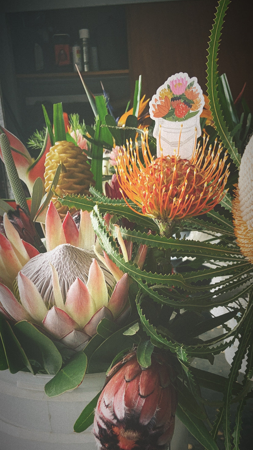 Protea Bucket Stickers