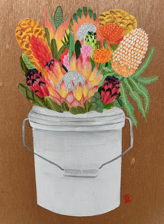 Protea Bucket Print