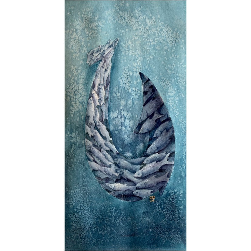 Fish Hook Original Painting