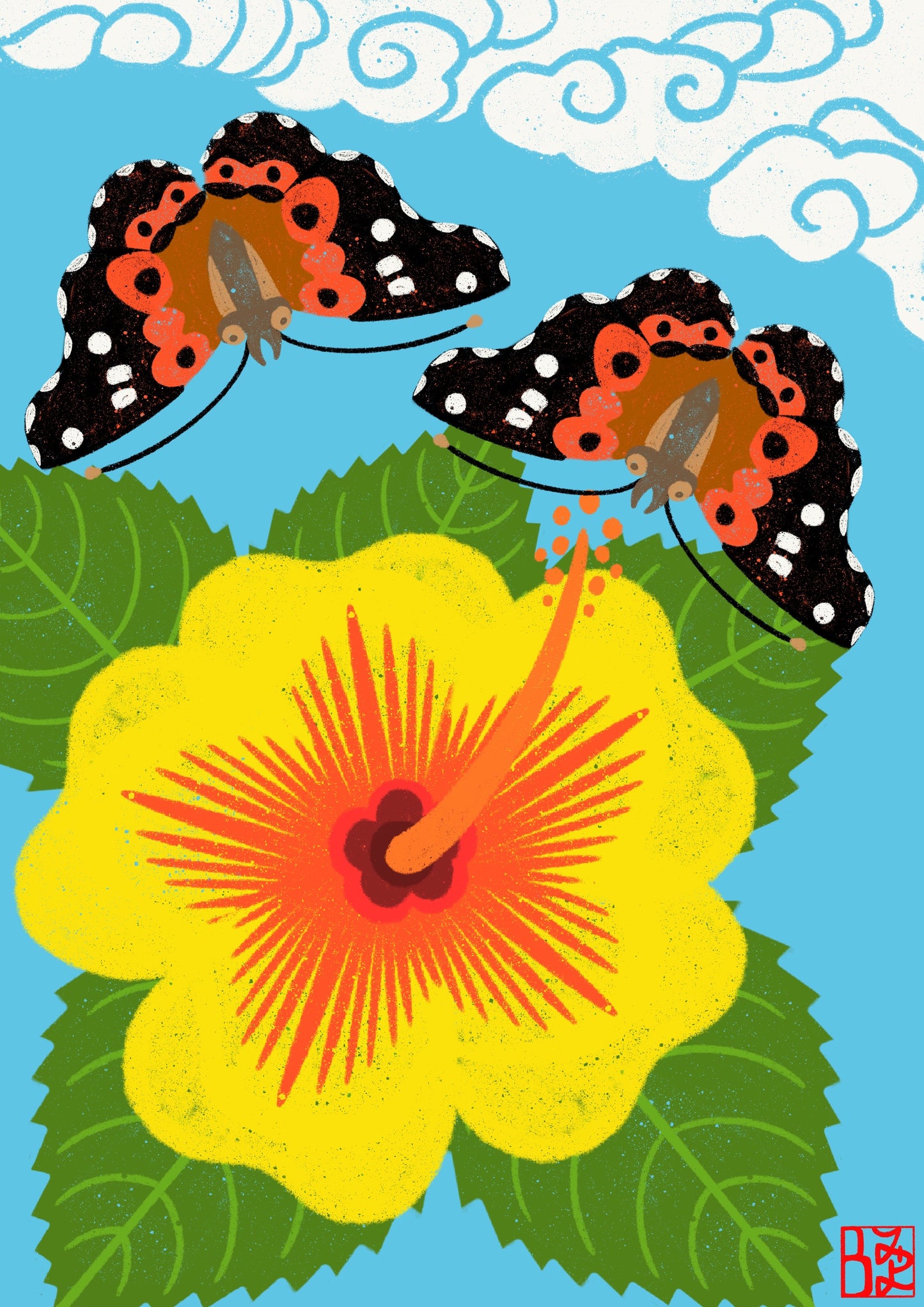 Pulelehua & Ma’o Hau Hele Print
