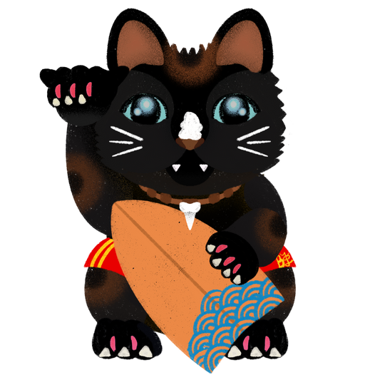 Kuro Surfer Stickers