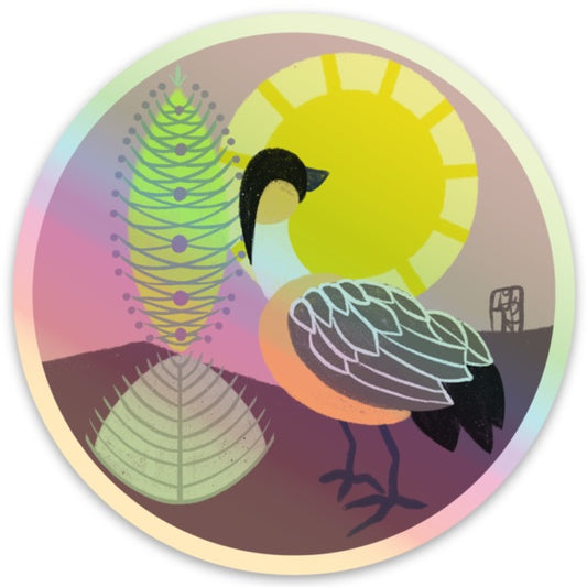 Nene & Ahinahina Holographic Stickers