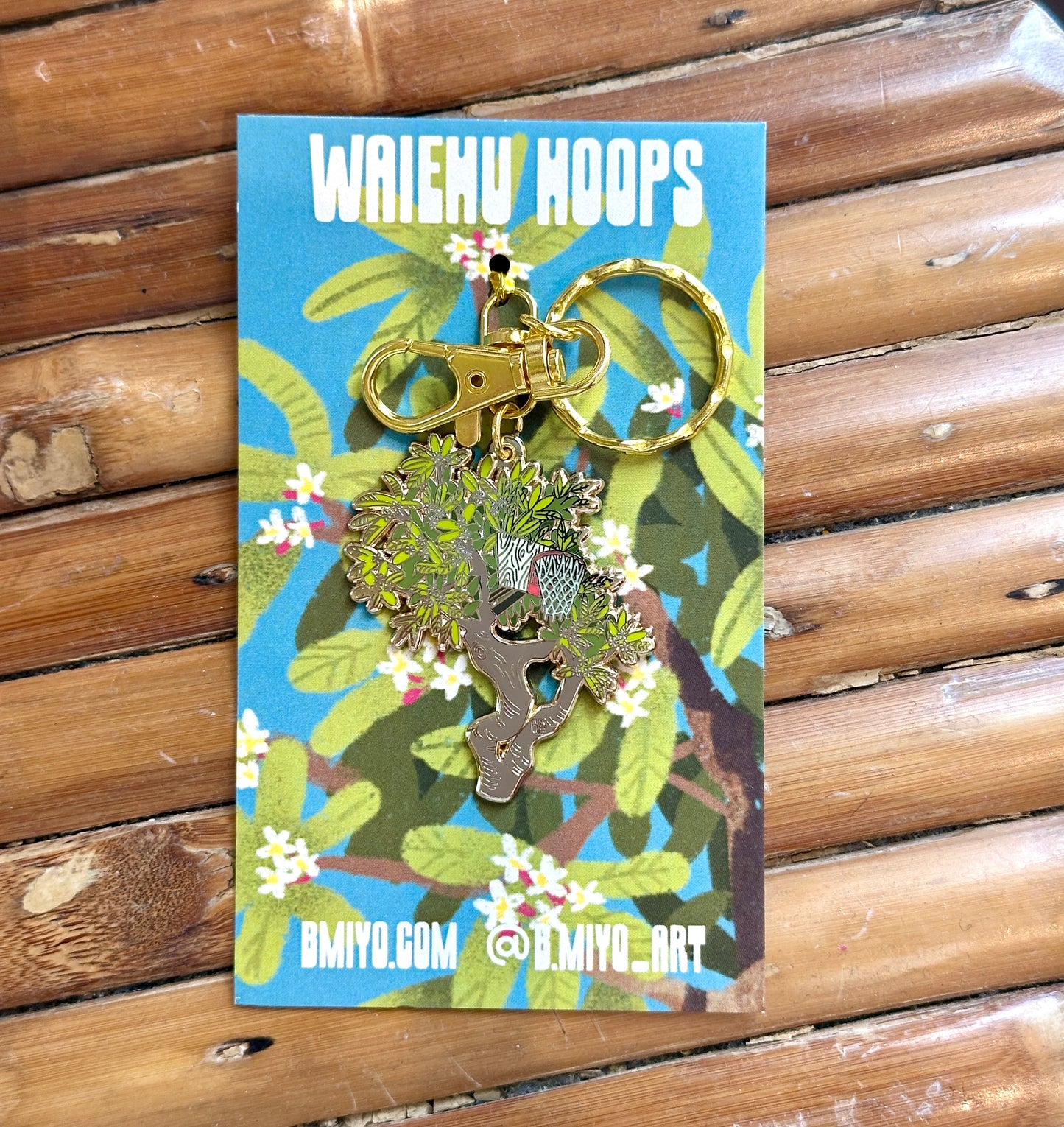 Waiehu Hoops Keychain