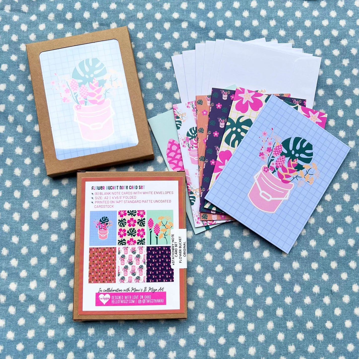 Twiggy x B. Miyo Art Note Card Set