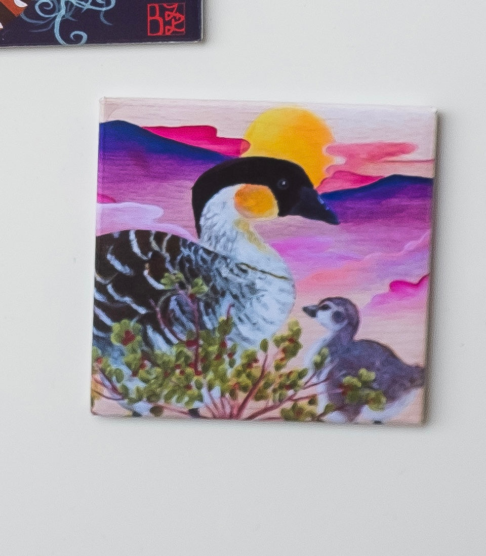 Nēnē & ʻŌhelo Magnet