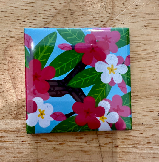 Plumeria Magnet