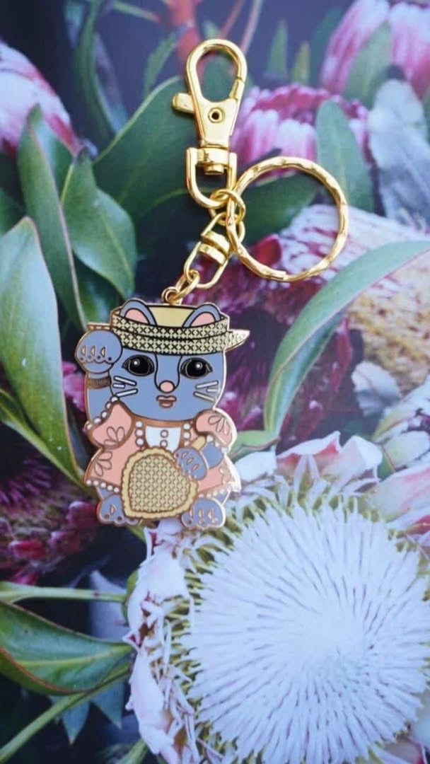 ʻAnake Neko Keychain