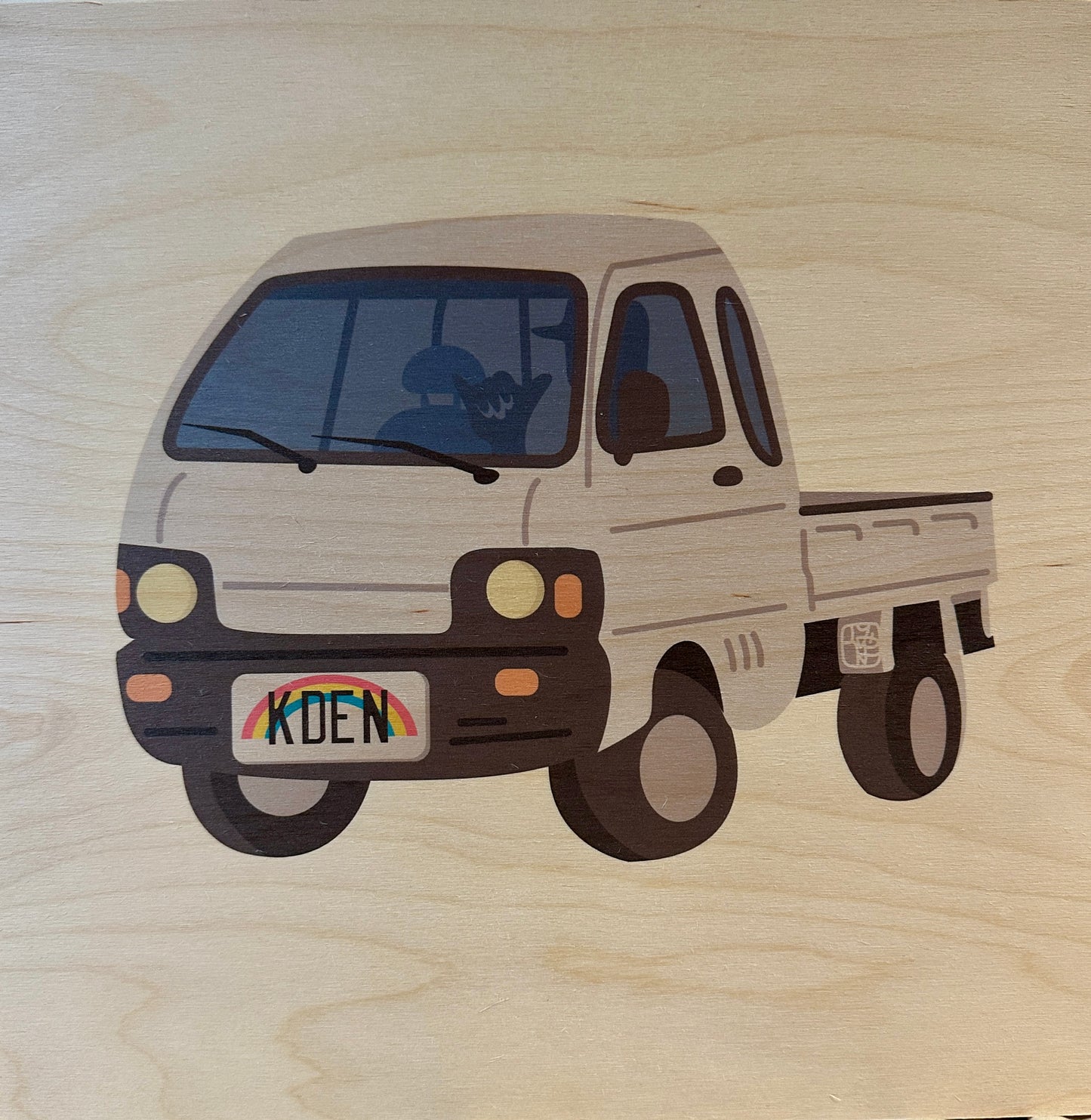 KDEN 軽CAR Wood Print