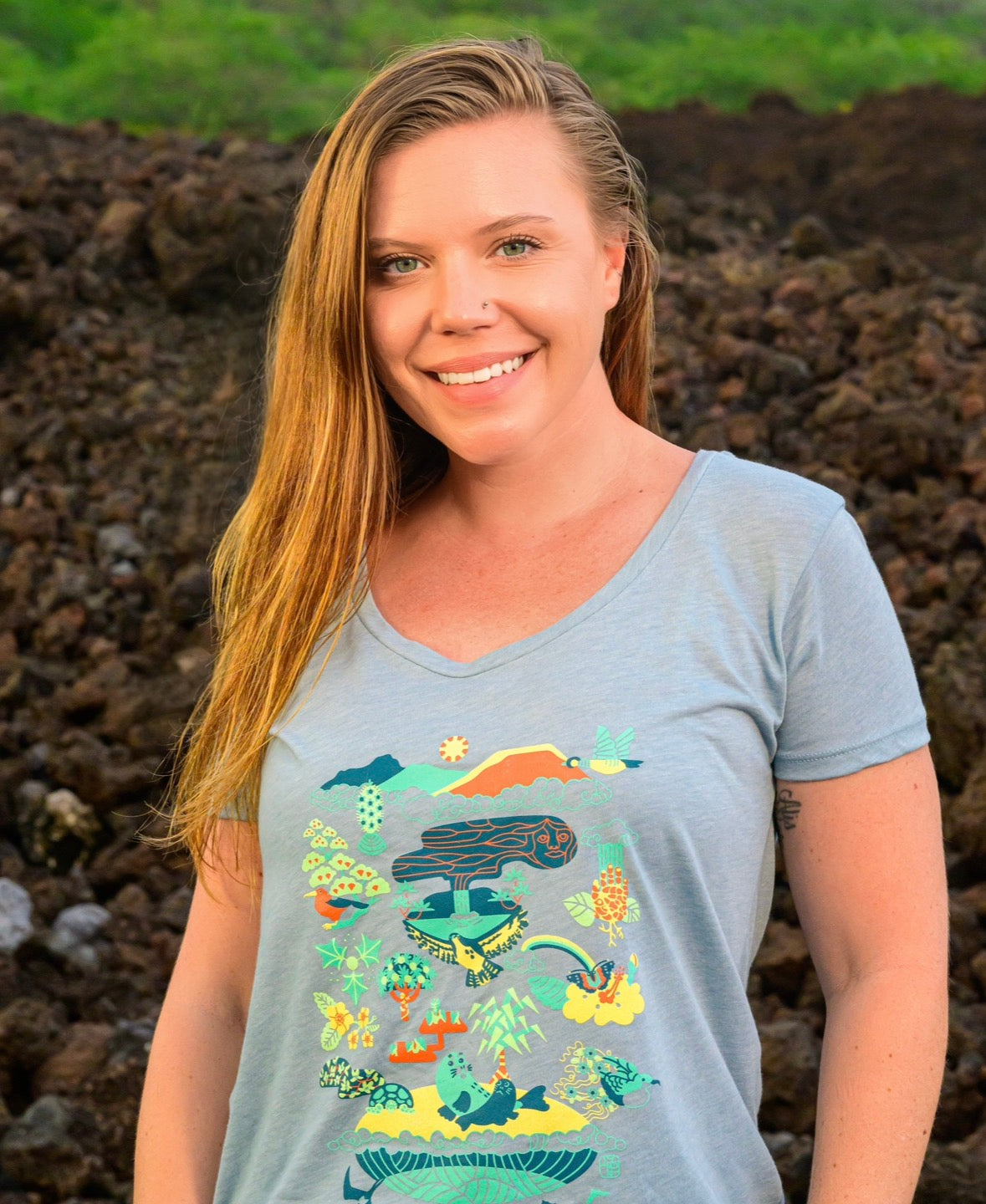 Hawaiʻifuda Scoop Neck Tee