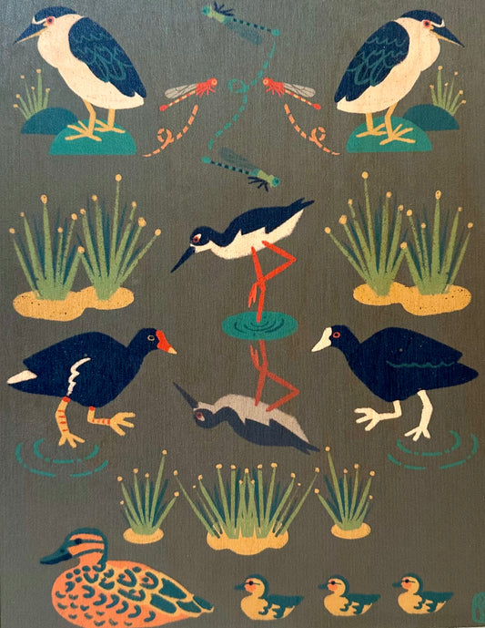 Wetlands Wood Print