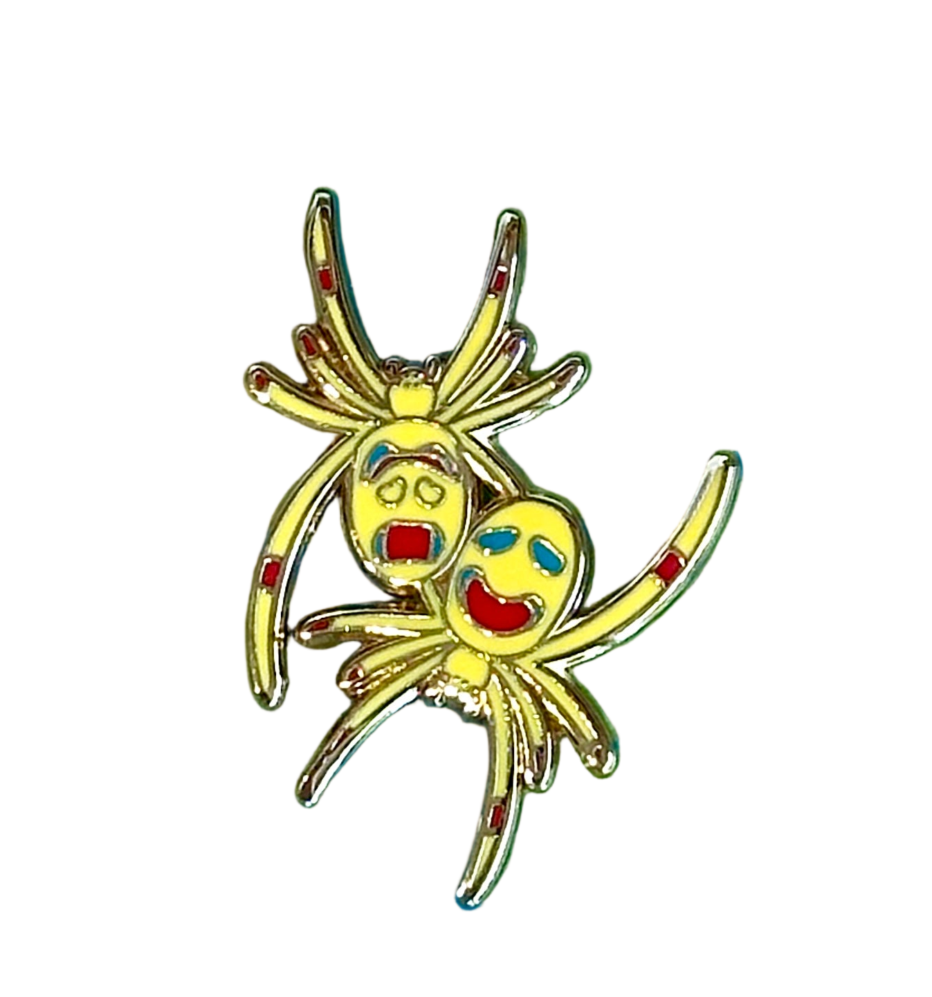 Tragicomedy Enamel Pin