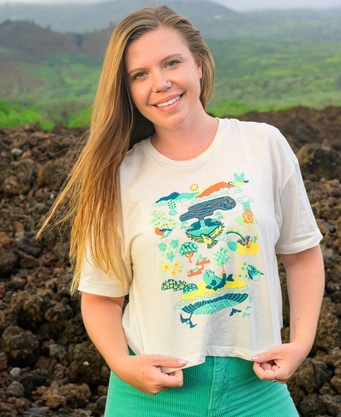 Hawaiʻifuda Crop Tee