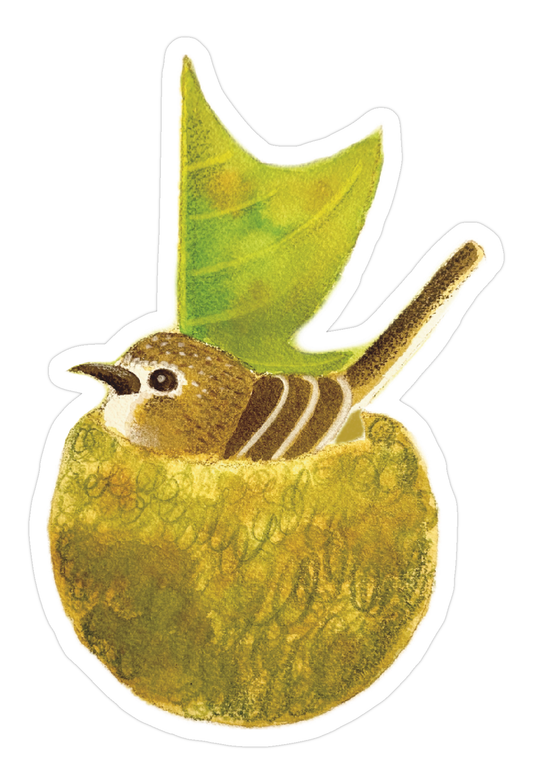 Hawaiʻi ʻElepaio Craft Sticker