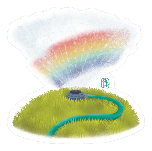 Rainbow Showers Sticker