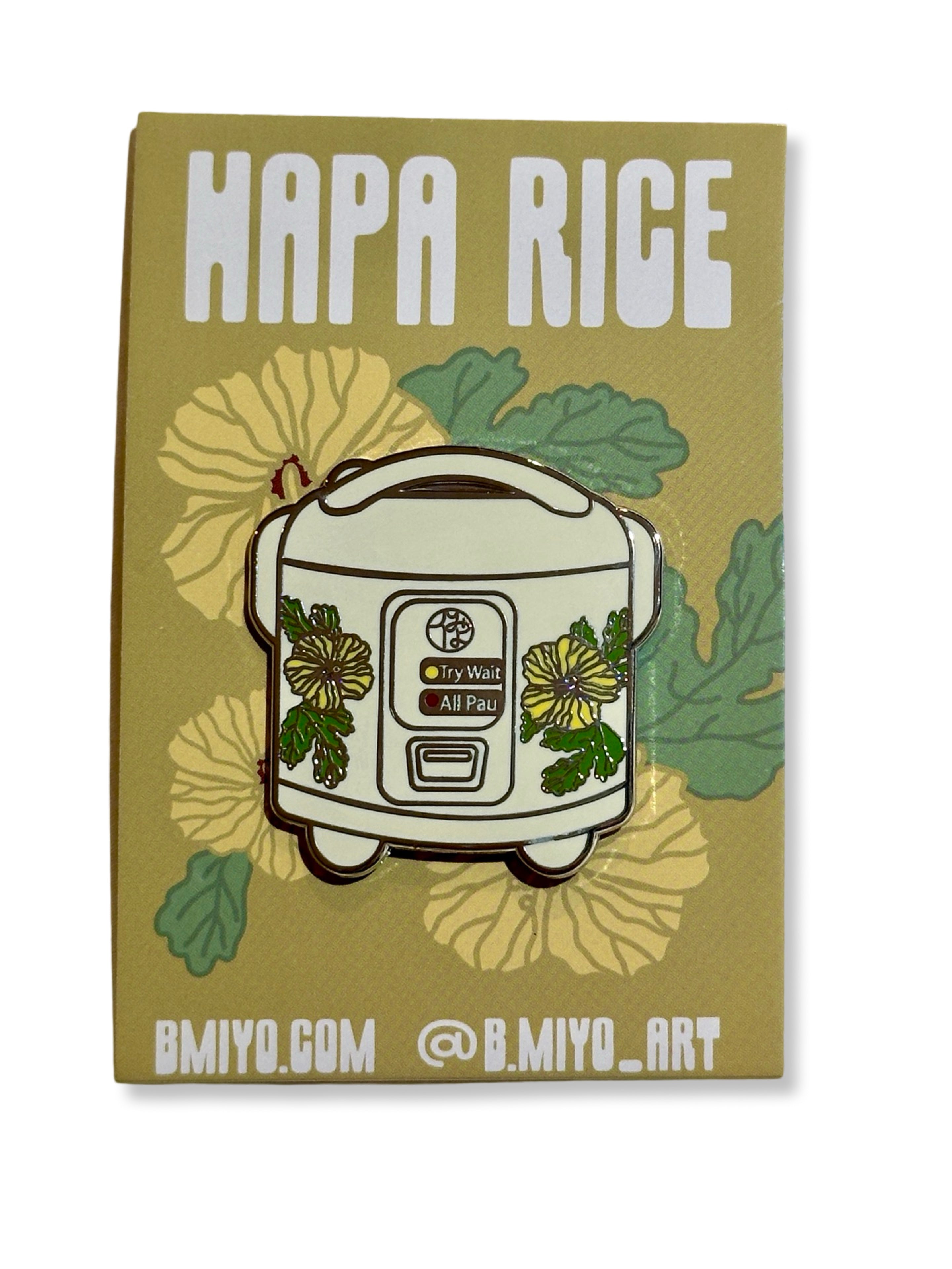 Hapa Rice Enamel Pin – B. Miyo Art