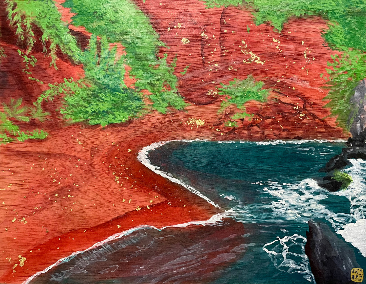 Kaihalulu (Red Sand Beach) Original Painting