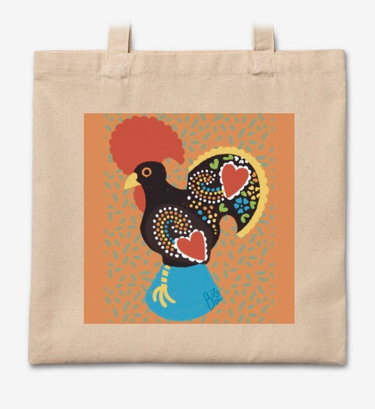 Rooster of Barcelos Tote Bag