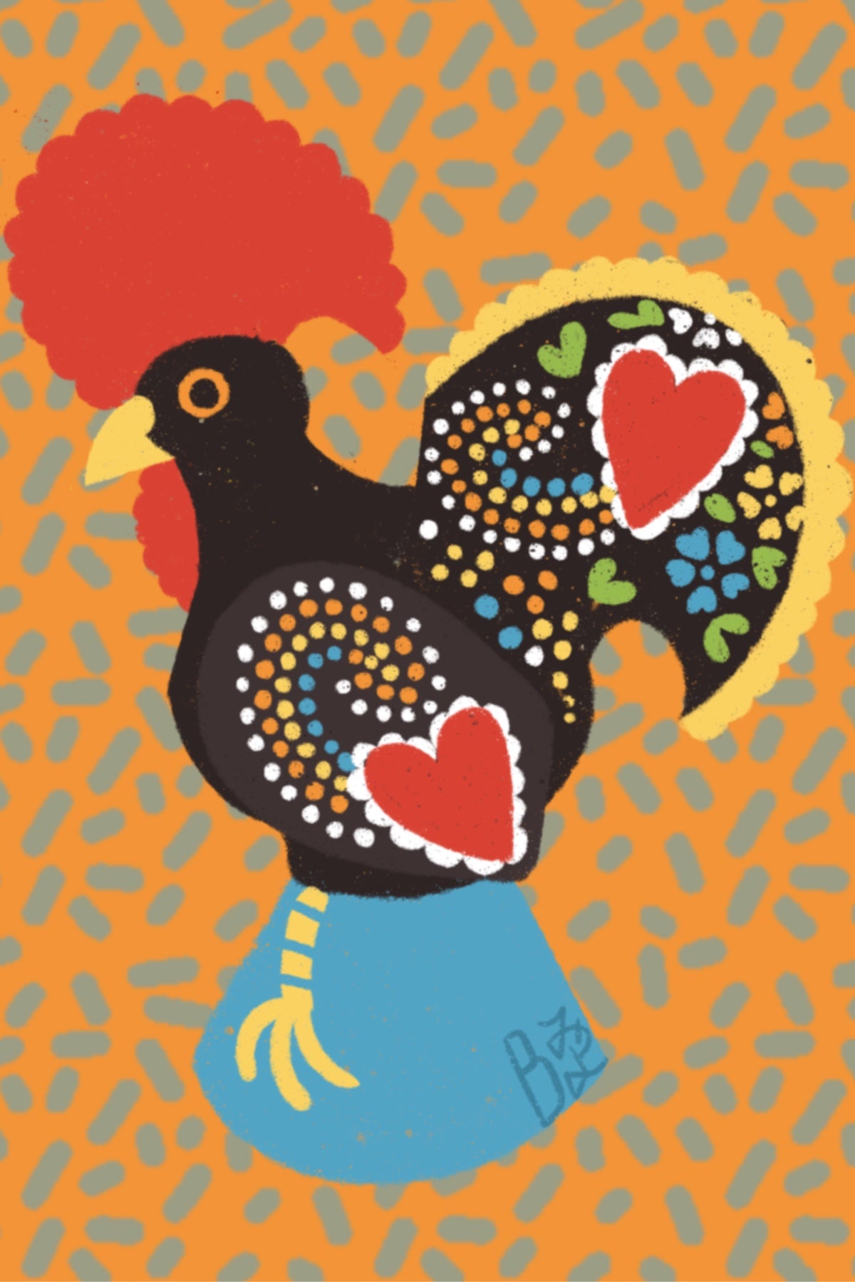 Rooster of Barcelos Prints